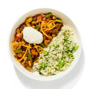 Chef's Surprise Bundle: Ground Beef Chili & Broccoli Rice + Mystery Meals